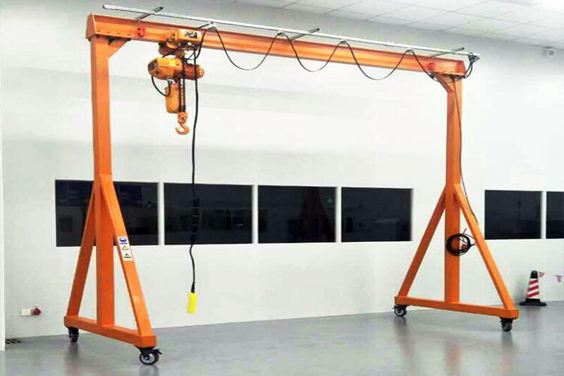 Structural features of gantry cranes