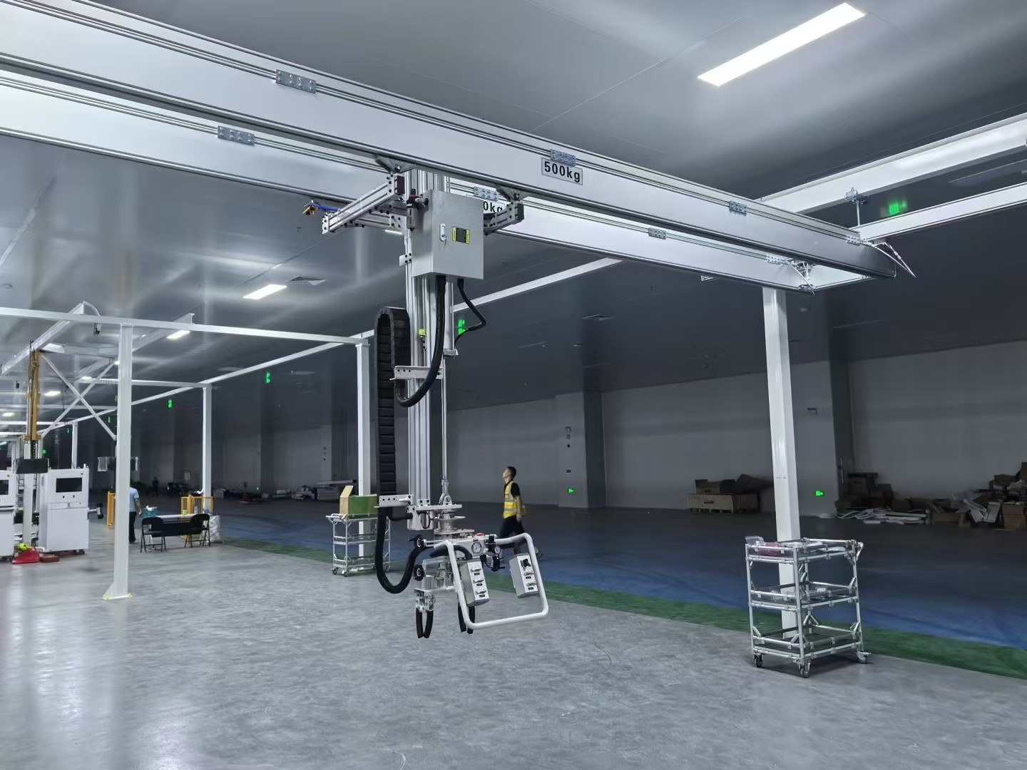KBK aluminium double girder bridge crane